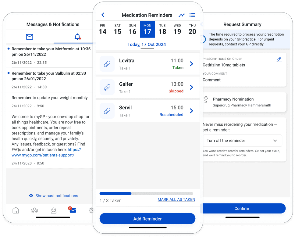 Setting up an in-app reminder is easy!