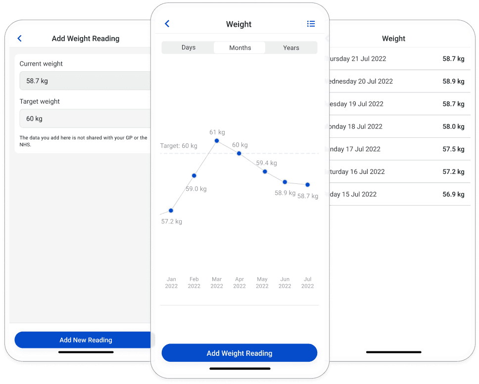 Weight tracker