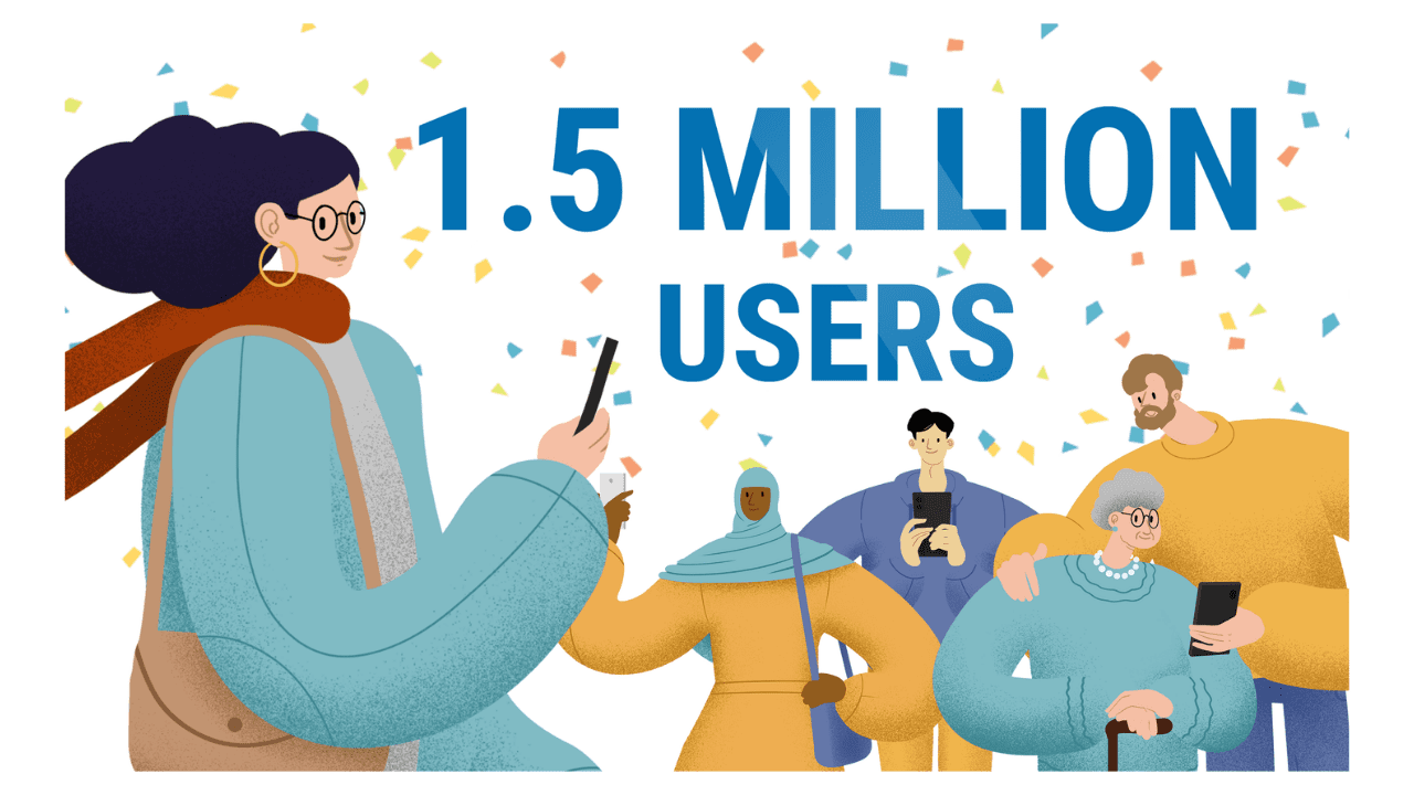 1.5 million users